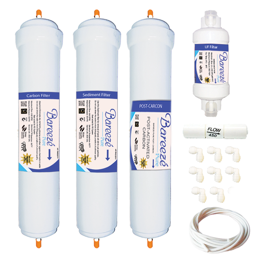 Bareeze Pure Filter for Aqua Jade UV+UF Water Purifier Full Service Filter Kit