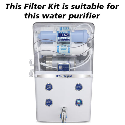 Bareeze Pure Compatible Filter Service Kit for Kent Elegant RO+UF+TDS Water Purifier