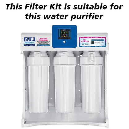 Bareeze Pure Compatible Filter Service Kit for Kent Elite Star RO+UV+UF+TDS Water Purifier