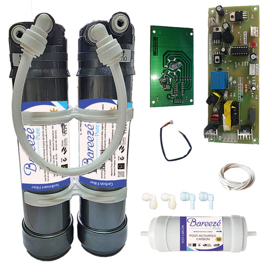 Bareeze Pure Filter Kit for Aquaguard Crystal NXT UV - Full Service Kit with Bypass PCB