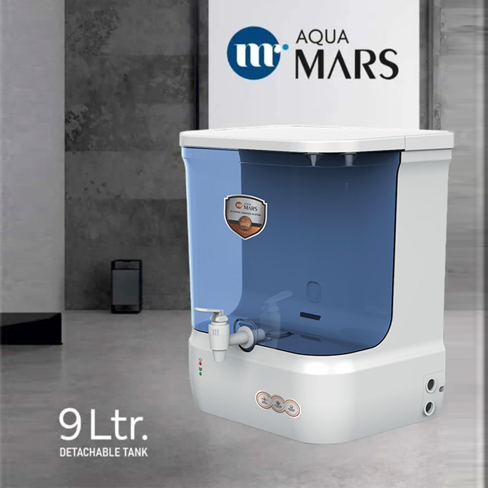 Aqua Mars RO+UV+TDS Water Purifier Premium Metallic Blue (9L)