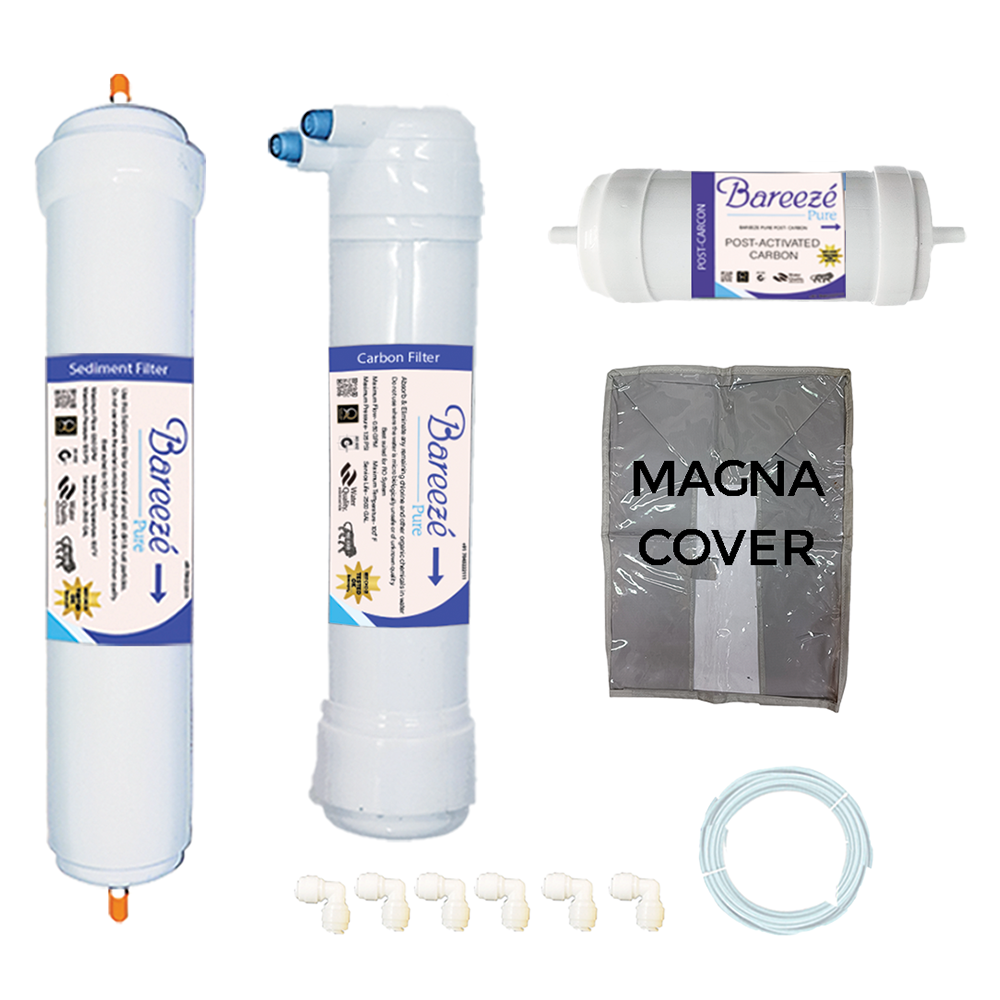 Bareeze Pure Service Filter Kit Compatible with Aquaguard Magna UV Water Purifier One Year Aquaguard Magna HD UV Water Purifier