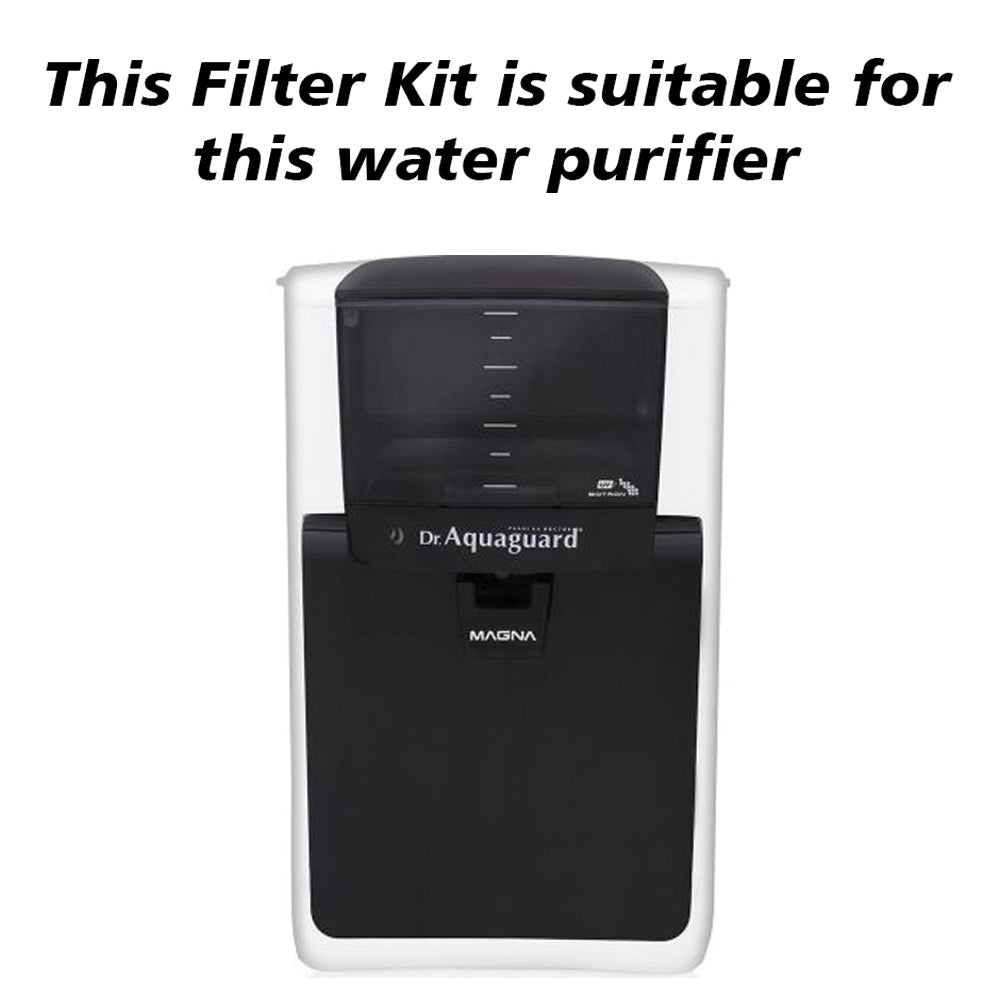 Bareeze Pure Service Filter Kit Compatible with Aquaguard Magna UV Water Purifier One Year Aquaguard Magna HD UV Water Purifier