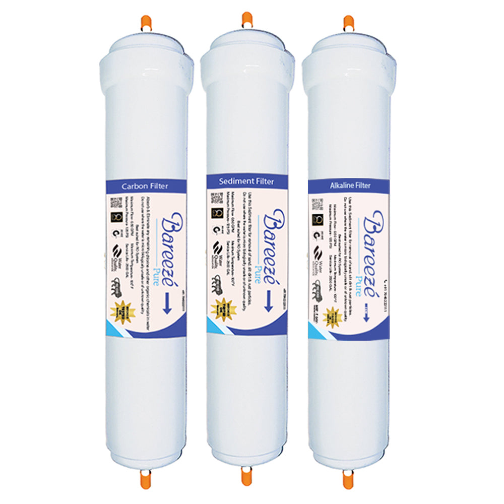 Bareeze Pure Compatible Filter Service Kit for Whirlpool Minerala Platinum Plus RO+UF Water Purifier