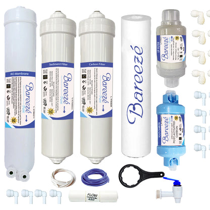 Bareeze Pure Service Filter Kit Compatible with Kent Supreme RO+UV+UF Water Purifier
