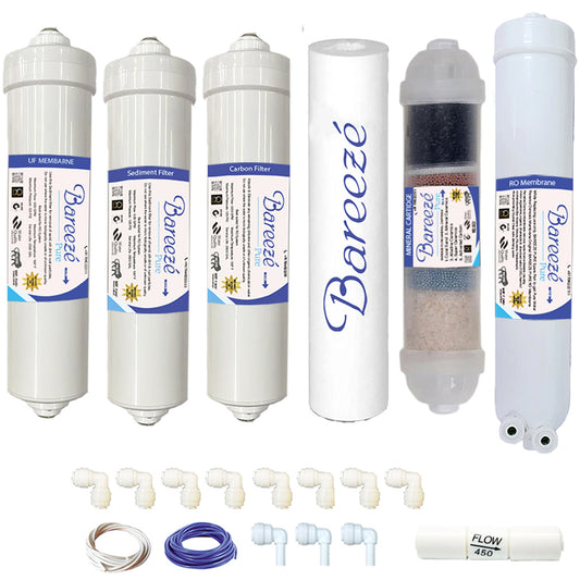 Bareeze Pure Compatible Filter Service Kit for Bluestar Aristo RO+UF+Copper Water Purifier