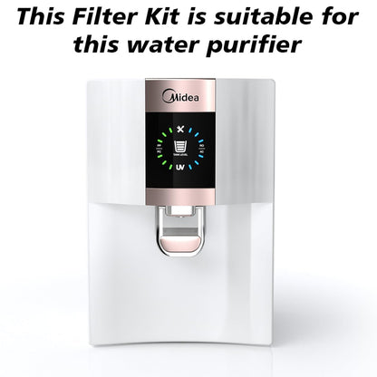 Bareeze Pure Compatible Filter Service Kit for Midea Carrier RO+UV Water Purifier MWPRU080CL7