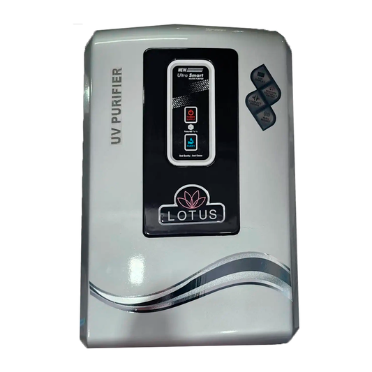 Aqua Product Lotus Water Purifier UV+Alkaline Premium Metallic Silver Suitable For Corporation Water Works upto 200tds Non-Storage Water Purifier