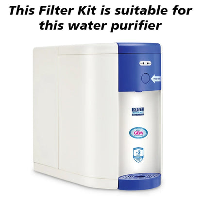 Bareeze Pure Compatible Filter Service Kit for Kent Gem RO+UF Water Purifier