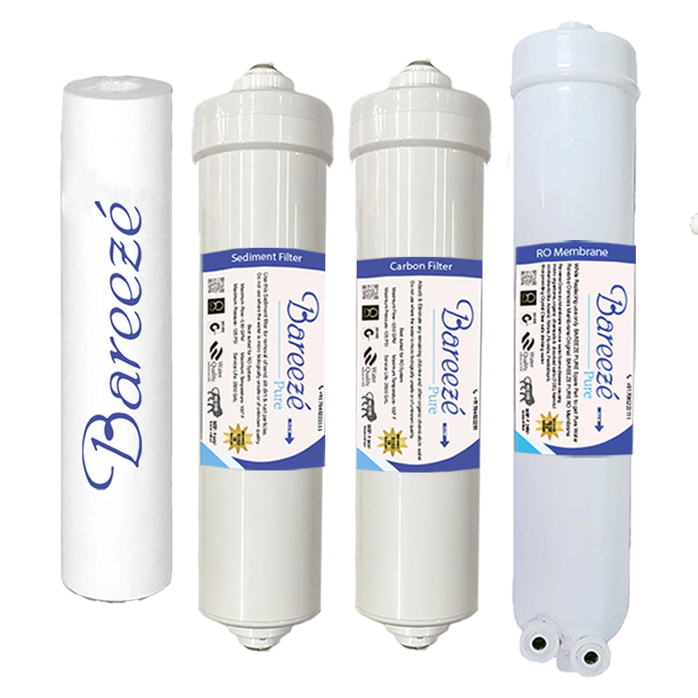 Bareeze Pure Compatible Filter Service Kit for Bluestar Edge RO+UV Water Purifier