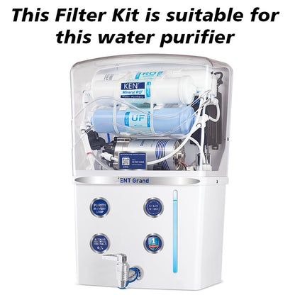 Bareeze Pure Compatible Filter Service Kit for Kent Grand RO+UF Water Purifier