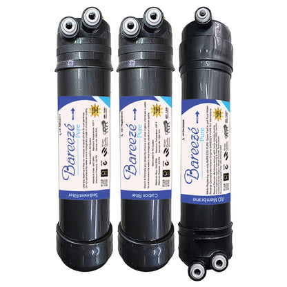 Bareeze Pure Service Filter Kit Compatible with Aquaguard Aquasure Splash RO+UF+MTDS Water Purifier