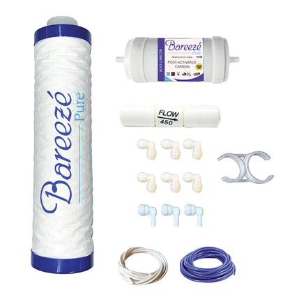 Bareeze Pure Service Filter Kit Compatible with Aquasure Splash RO+UV+MTDS Water Purifier