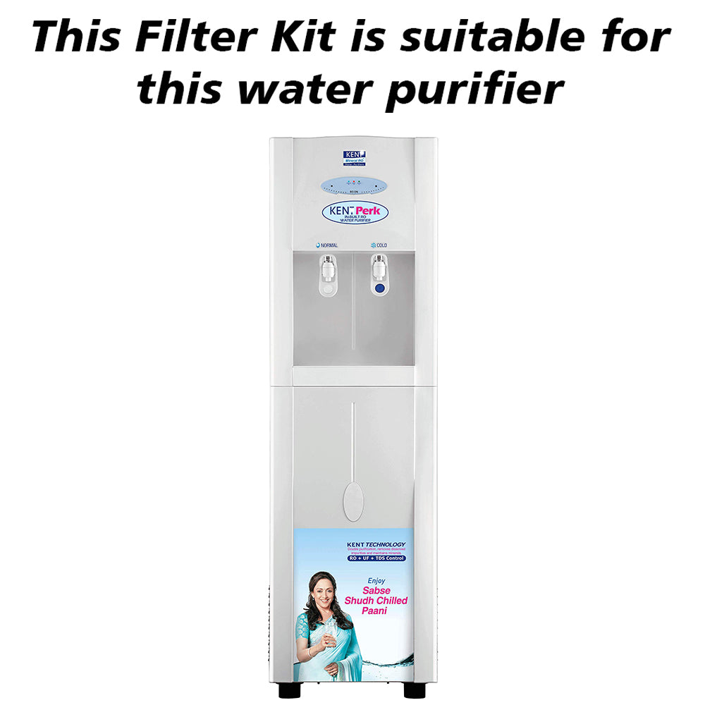 Bareeze Pure Compatible Filter Service Kit for Kent Perk RO Water Dispenser with inbuilt RO Water Purifier
