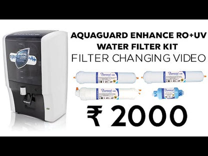 Bareeze Pure Service Filter Kit Compatible With Aquaguard Enhance RO+UV Water Purifier