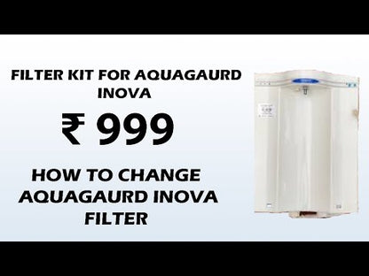 Bareeze Pure Filter Kit for Aquaguard INOVA Water Filter Carbon Block and Threaded PP Filter Prefilter Cartridge for Aquaguard INOVA