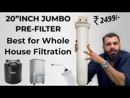 Jumbo Pre Filter for Water Tank of Home 20inch Water Filter For Home Appliance Like Washing Machine, Water Tank, Swimming Pool