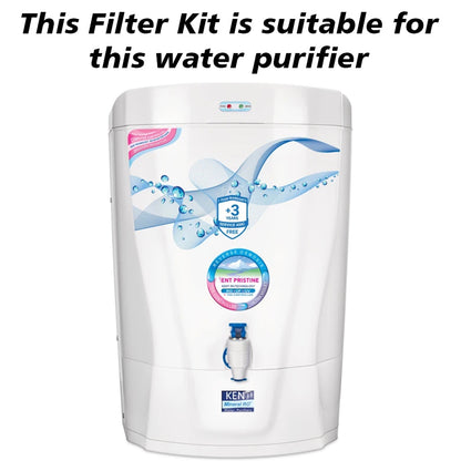 Bareeze Pure Compatible Filter Service Kit for Kent Pristine RO+UV+UF+TDS Water Purifier
