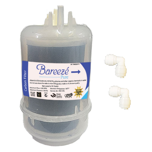 Barreze Pure Pre Carbon Filter for Pureit RO Water Purifier | Chlorine & Odor Removal Cartridge | Compatible Replacement for Marvella, Ultima & Advanced Models