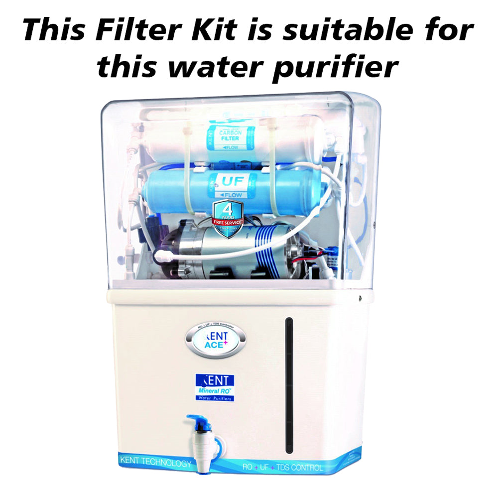 Bareeze Pure Service Filter Kit Compatible with Kent Ace+ RO+UF Water Purifier