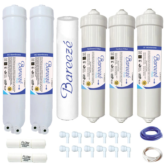 Bareeze Pure Compatible Filter Service Kit for Kent Perk RO Water Dispenser with inbuilt RO Water Purifier