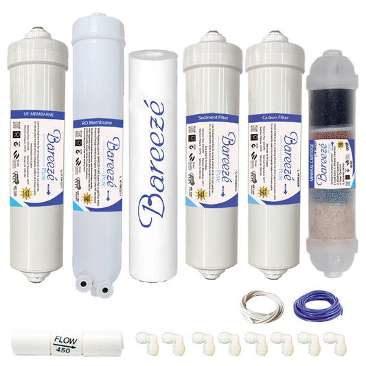 Bareeze Pure Compatible Filter Service Kit for Faber Neutron Plus RO+UV+UF+Alkaline+Copper Water Purifier