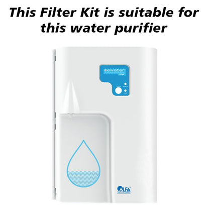 Bareeze Pure Filter Kit Compatible With ALFA Ewater Star UV Water Purifier Water Purifier