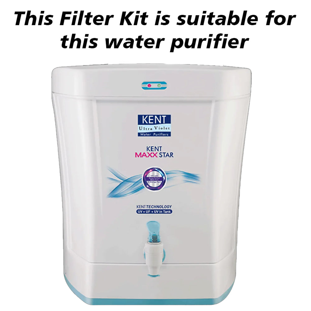 Bareeze Pure Compatible Filter Service Kit for Kent Maxx Star UV+UF Water Purifier