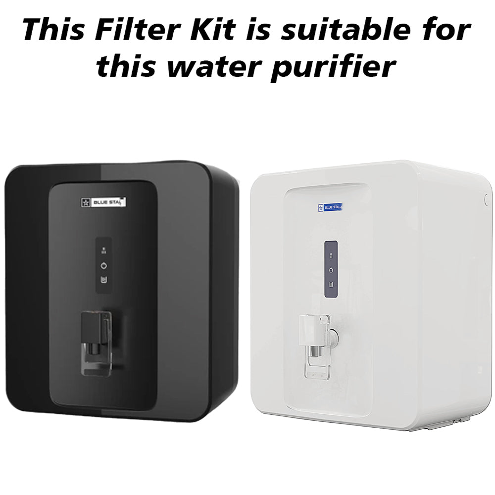 Bareeze Pure Compatible Filter Service Kit for Bluestar Excella RO+UV+Copper Water Purifier