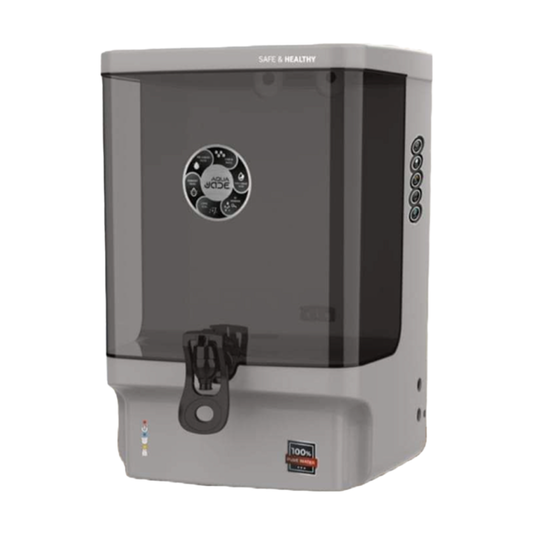 Aqua JADE RO+UV+TDS+Alkaline+Copper Water Purifier Premium Metallic Grey – 10L Advanced Purification for Healthier Water