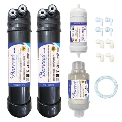Bareeze Pure Service Filter Kit Compatible with Aquasure Prime UV+UF Water Purifier