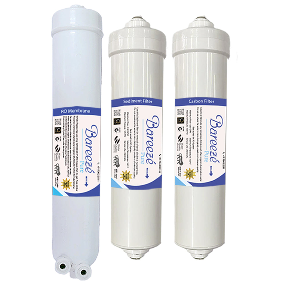 Bareeze Pure Compatible Filter Service Kit for Bluestar Imperia RO+UV+UF Water Purifier