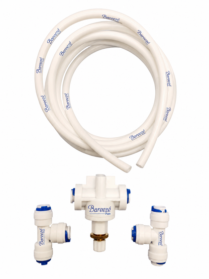 Bareeze Pure Manual TDS Adjuster for RO UV UF Water Purifier With Tee Connectors, 2 Meter Pipe