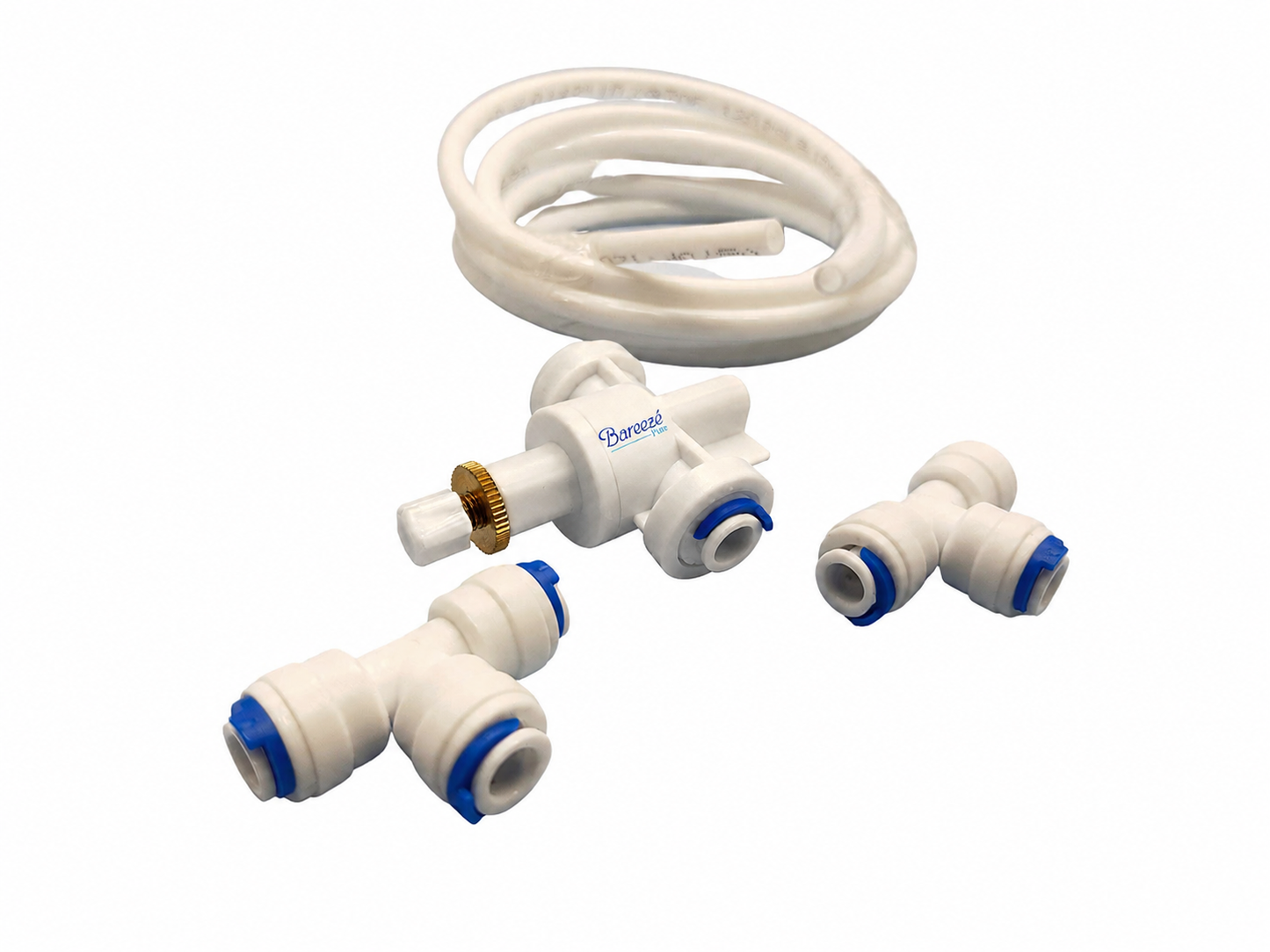 Bareeze Pure Manual TDS Adjuster for RO UV UF Water Purifier With Tee Connectors, 2 Meter Pipe