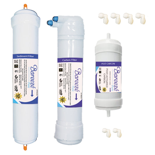 Bareeze Pure Filter Kit for Dr Aquaguard Classic Plus Water Purifier Complete Service Kit